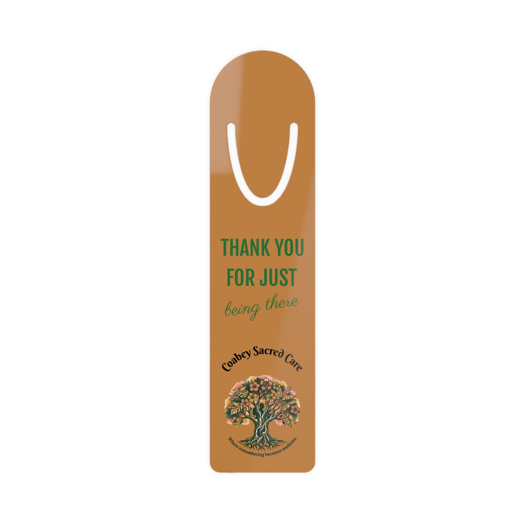 Bookmark — "Thank You for Just Being There" Metal Sympathy Keepsake